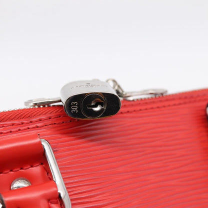 Louis Vuitton Alma Epi, Red, Leather, Handbag