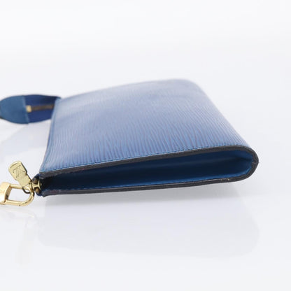 Louis Vuitton Pochette Accessoires Epi Leather, Blue, Leather, Clutch