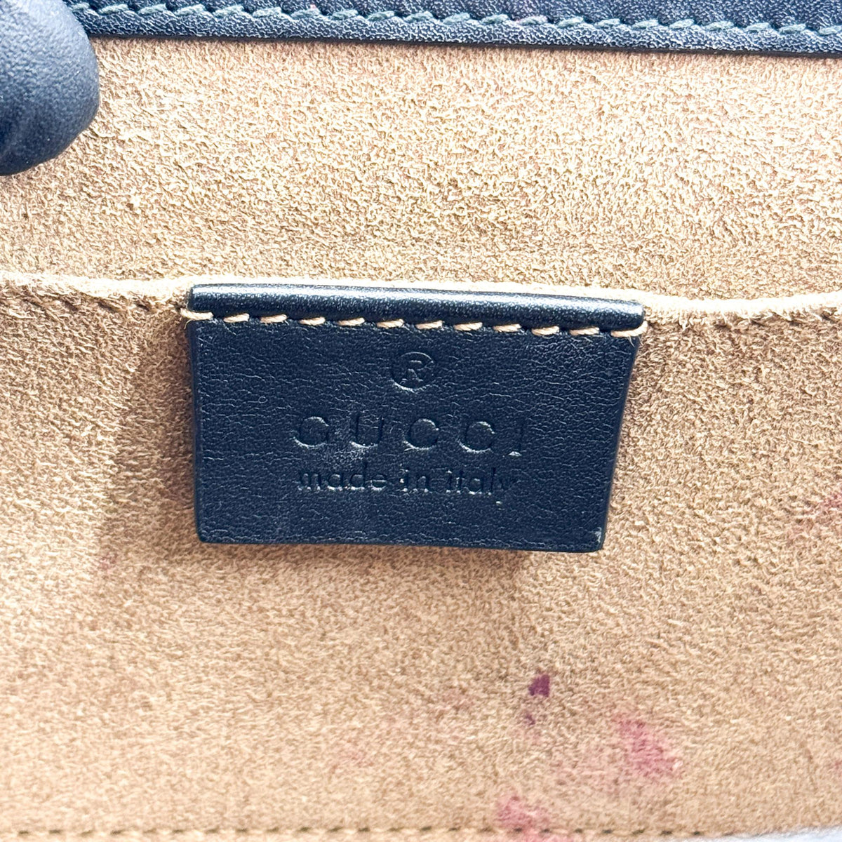 Gucci Padlock Clutch GG Canvas and Leather, Black, Canvas, Clutch