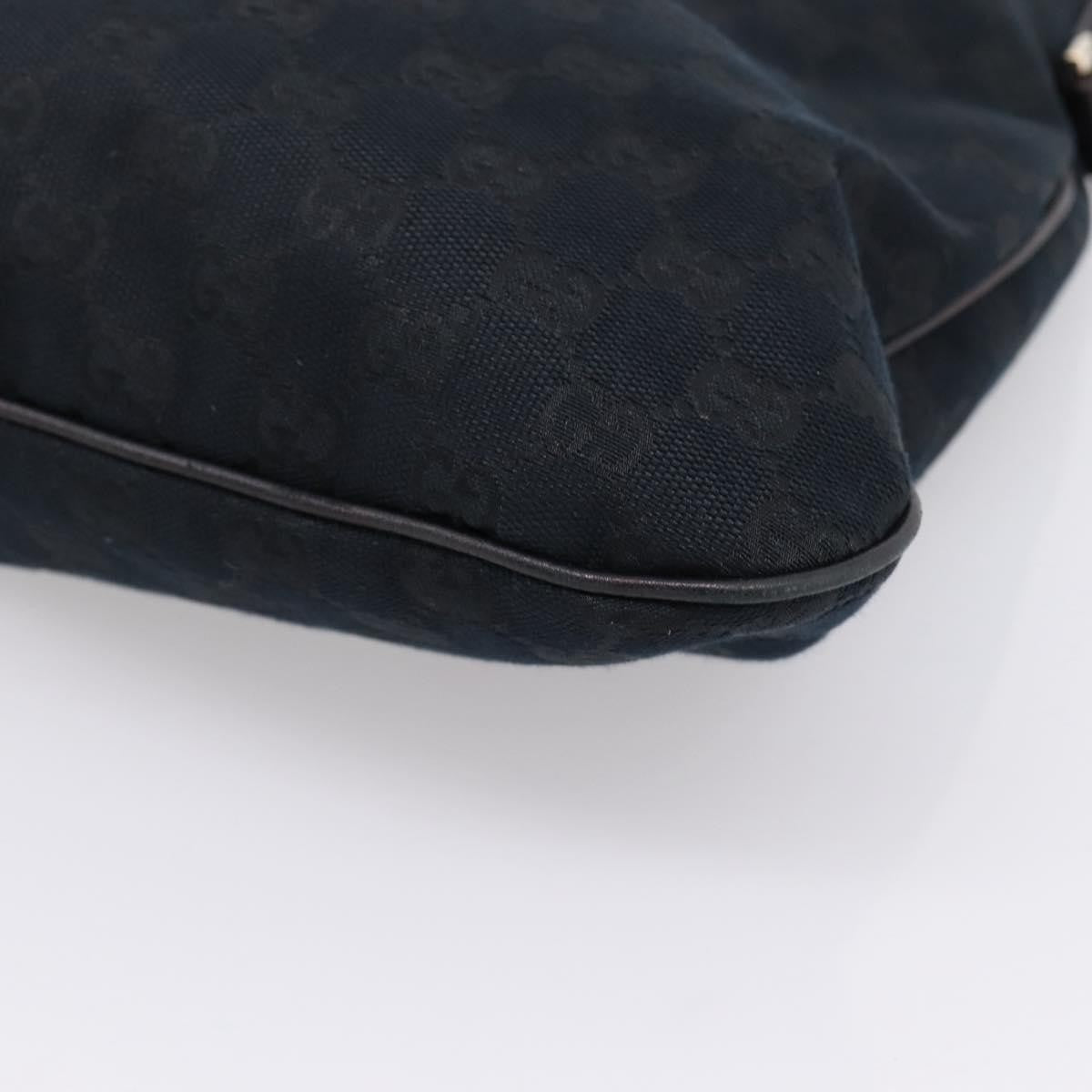 Gucci New Britt Hobo GG Canvas, Black, Canvas, Shoulder Bag