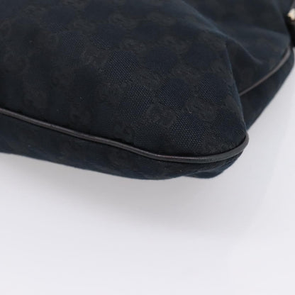 Gucci New Britt Hobo GG Canvas, Black, Canvas, Shoulder Bag