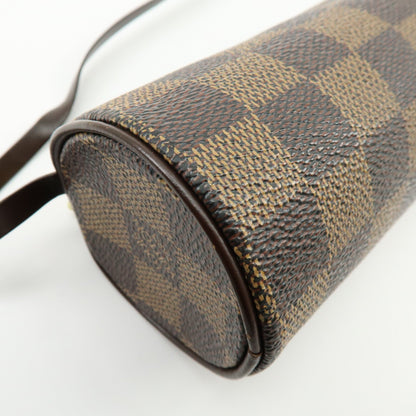 Louis Vuitton Papillon Pochette Damier, Brown, Canvas, Clutch
