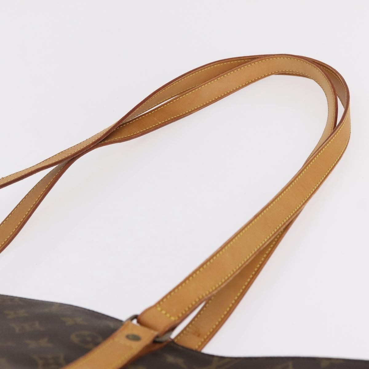 Louis Vuitton Shopping Sac Monogram Canvas, Brown, Canvas, Handbag
