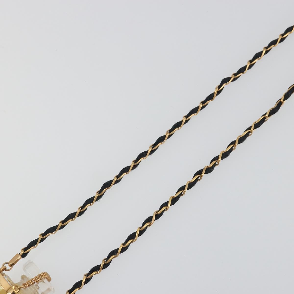 Chanel CC No.5 Perfume Bottle Pendant Metal, Gold, Metal, Necklace