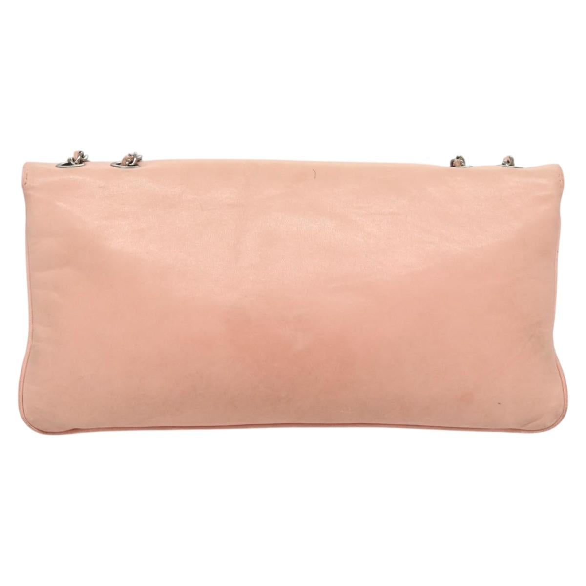 Chanel Chocolate Bar Mademoiselle Flap Bag Quilted Leather, PINK, LEATHER, Shoulder bag