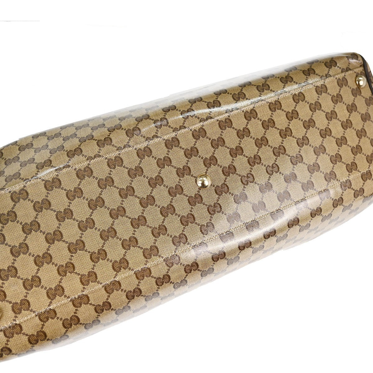 Gucci GG Top Handle GG Matelasse Leather, Beige, PVC, Tote Bag