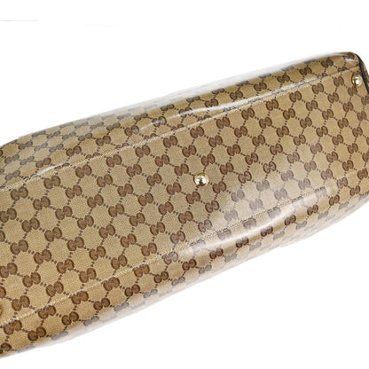 Gucci GG Top Handle GG Matelasse Leather, Beige, PVC, Tote Bag
