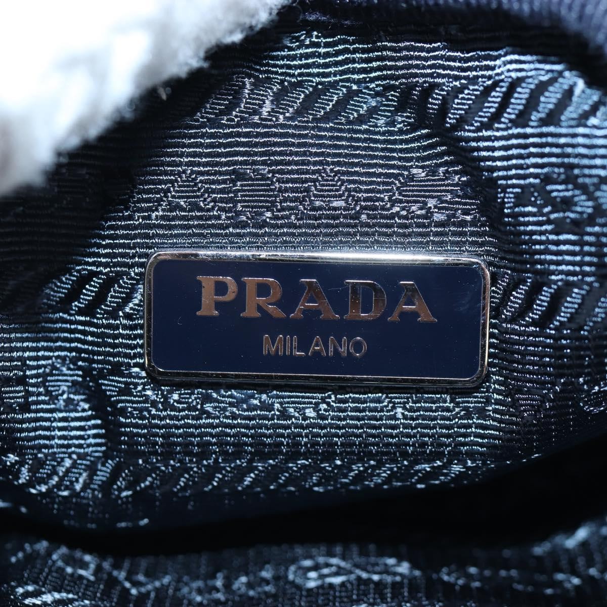 Prada Vintage Tessuto, Blue, Nylon, Shoulder Bag