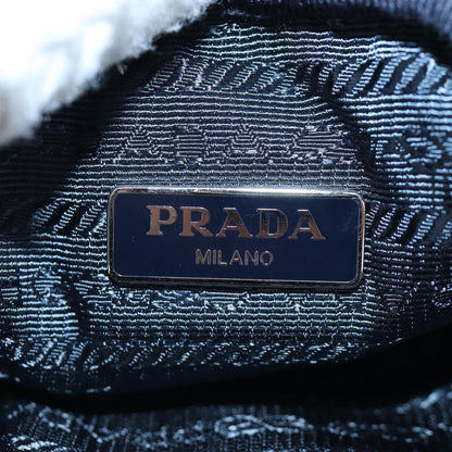 Prada Vintage Tessuto, Blue, Nylon, Shoulder Bag