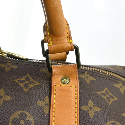 Louis Vuitton Keepall Bandouliere Monogram Canvas, Brown, Canvas, Travel Bag