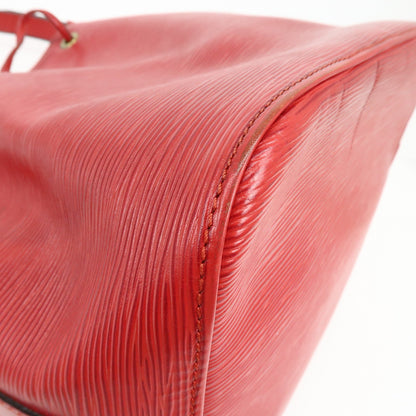 Louis Vuitton Petit Noe Epi Leather, Red, Leather, Handbag