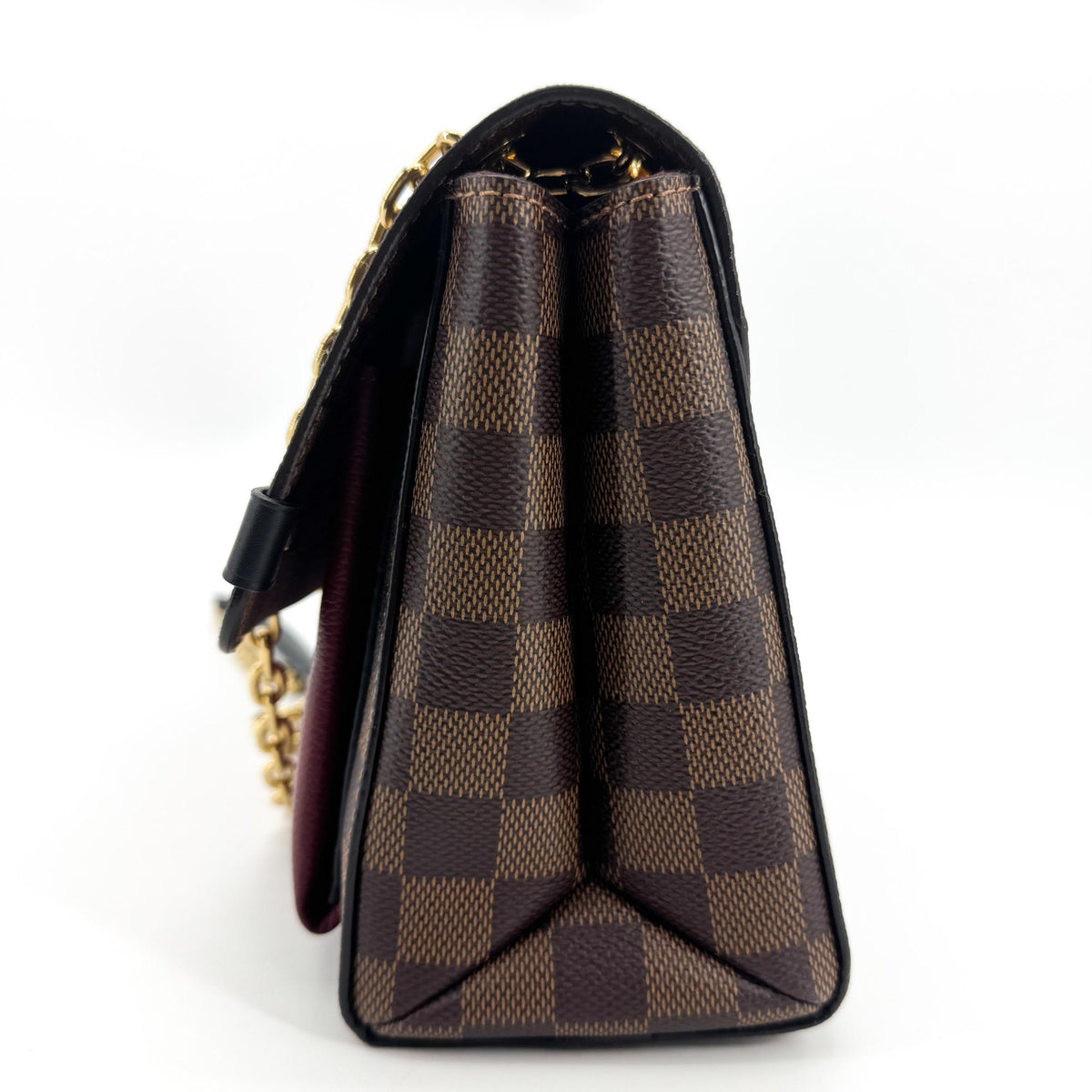 Louis Vuitton Vavin Damier with Leather, Brown, Canvas, Tote Bag