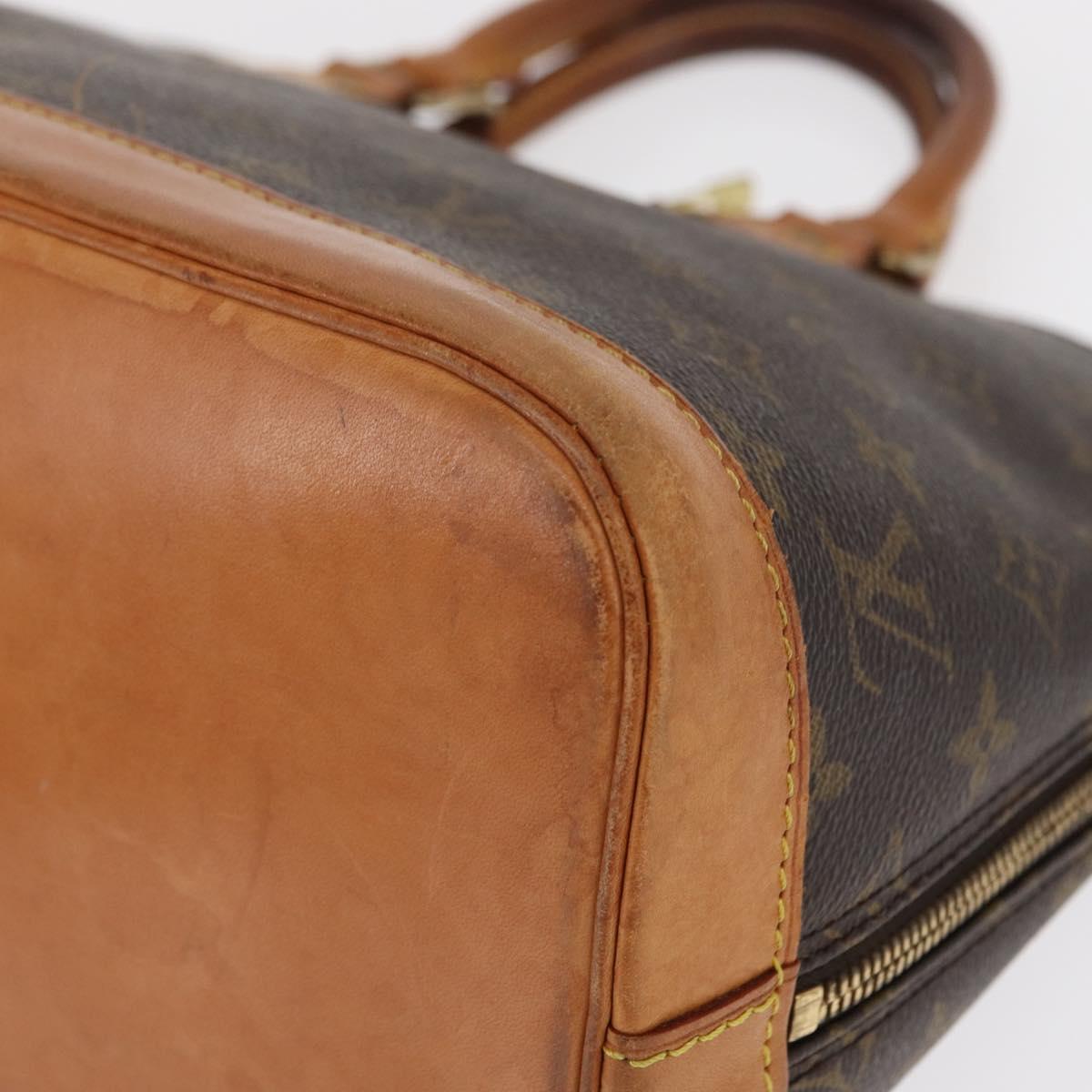 Louis Vuitton Alma Handbag Monogram Canvas, BROWN, CANVAS, Handbag