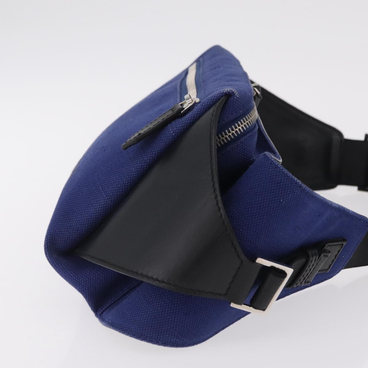 Balenciaga Navy Neo Lift Waist Canvas and Leather, Blue, Canvas, Handbag