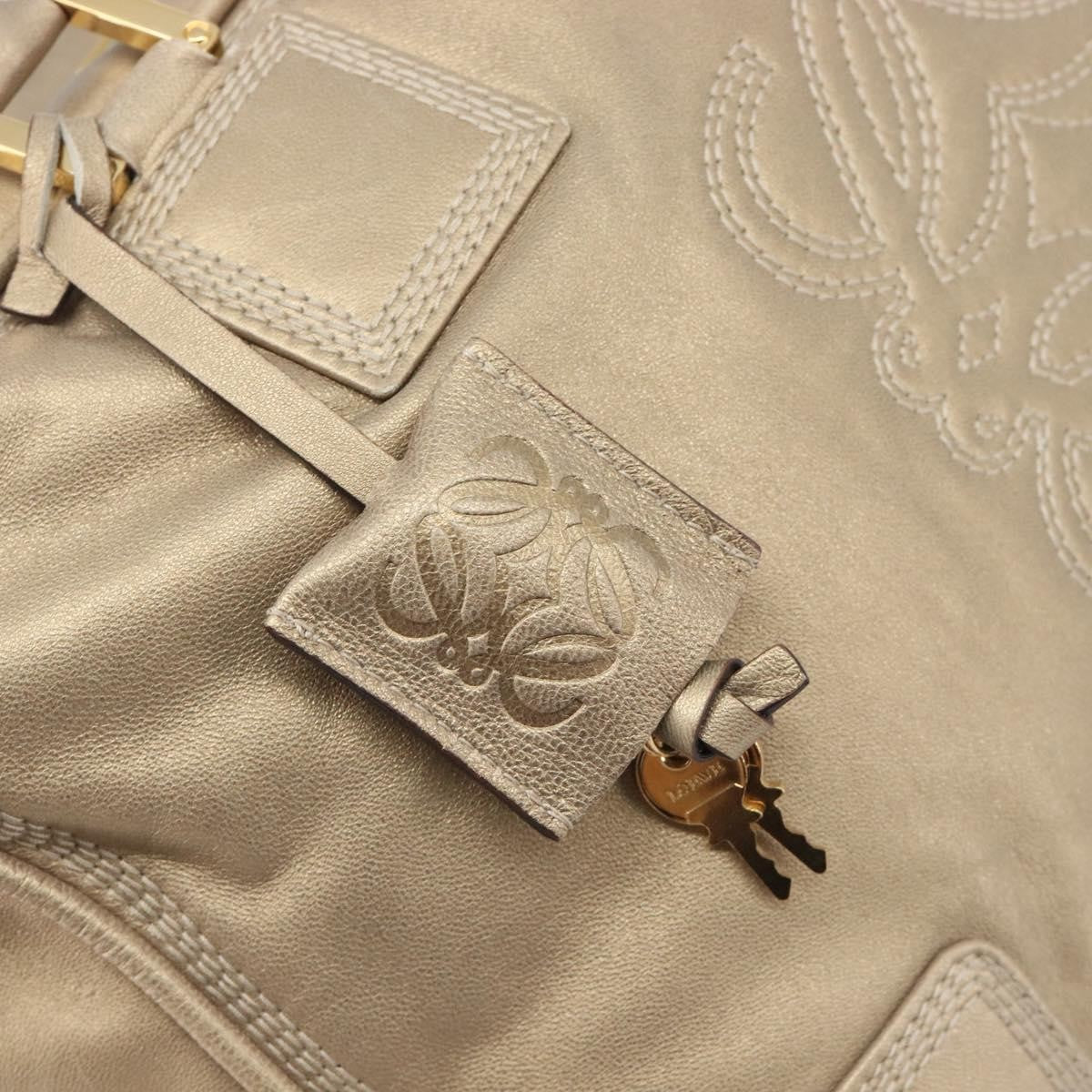 Loewe Amazona Leather, Gold, Leather, Handbag