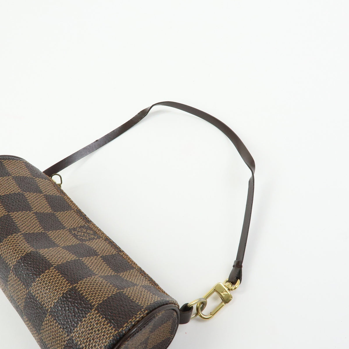 Louis Vuitton Papillon Pochette Damier, Brown, Canvas, Clutch