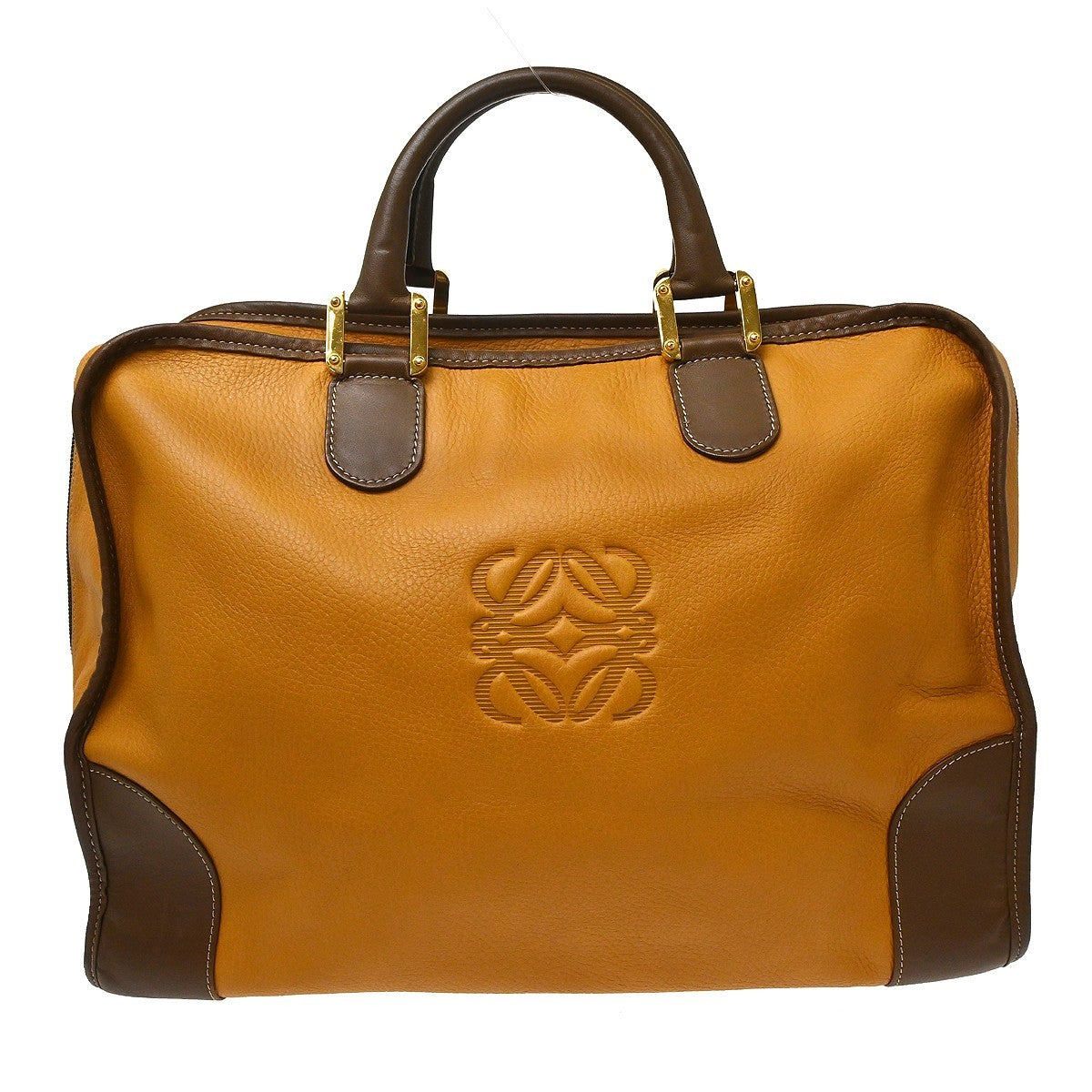 Loewe Amazona Leather, Brown, Leather, Handbag