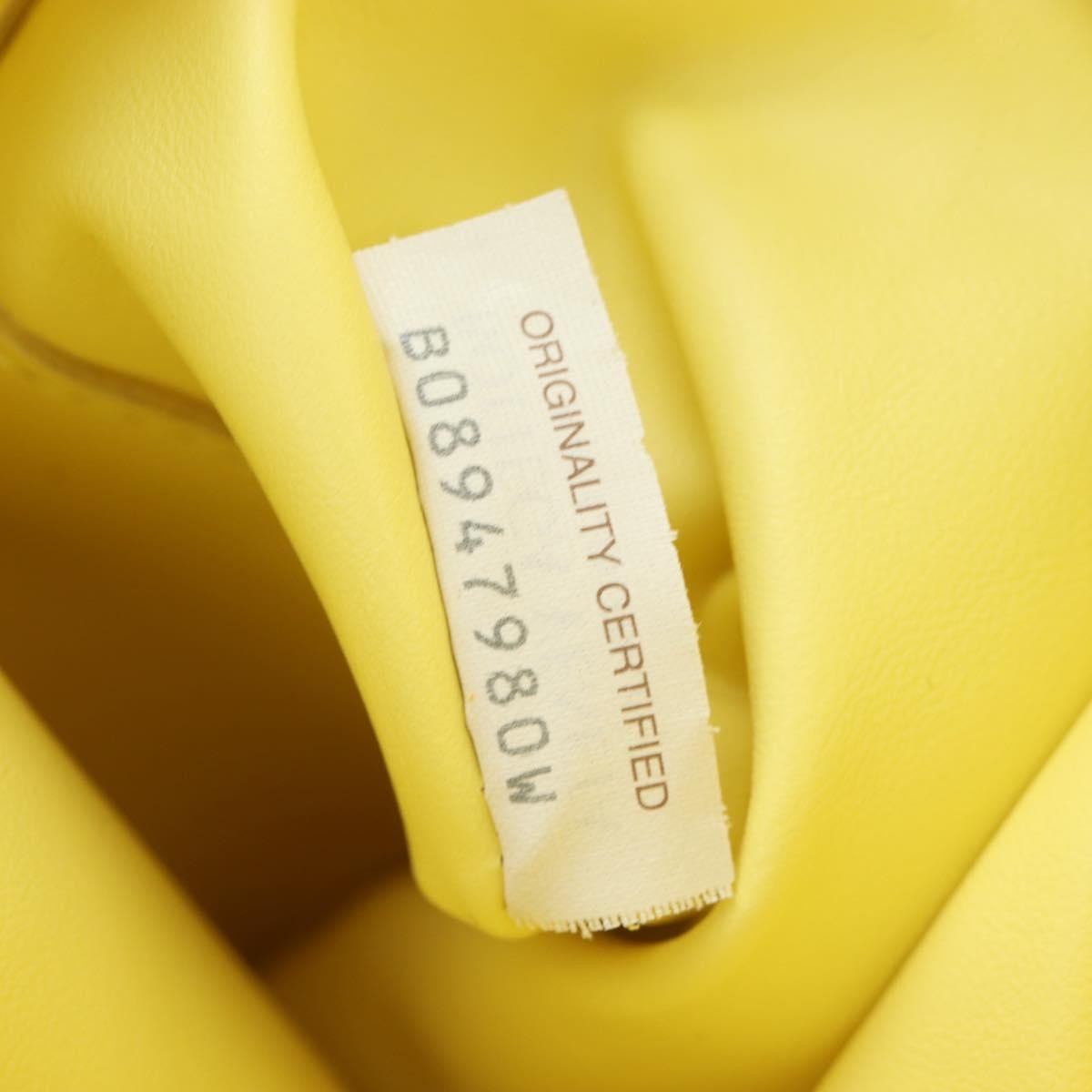 Bottega Veneta The Fringe Leather, Yellow, Leather, Clutch