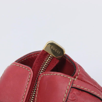 Gucci D Ring Guccissima Leather, Red, Leather, Tote Bag