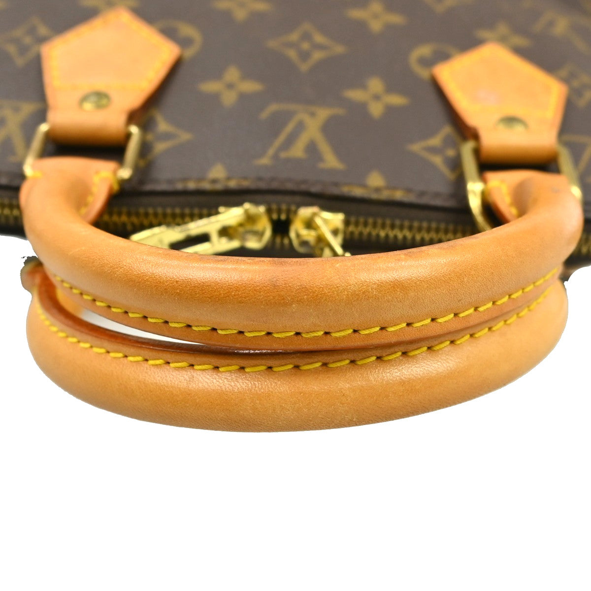 Louis Vuitton Alma Monogram, Brown, Canvas, Handbag