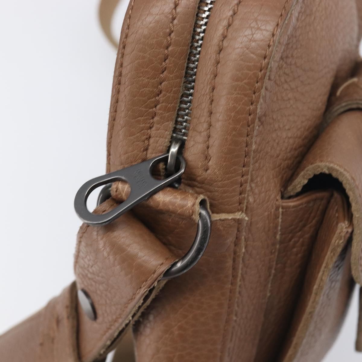 Bottega Veneta Shoulder Leather, Brown, Leather, Shoulder Bag