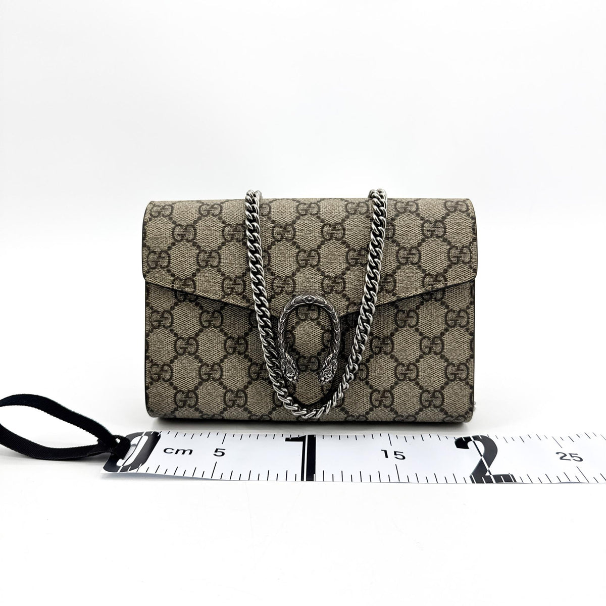 Gucci Dionysus Chain GG Coated Canvas, Brown, Canvas, Crossbody Bag