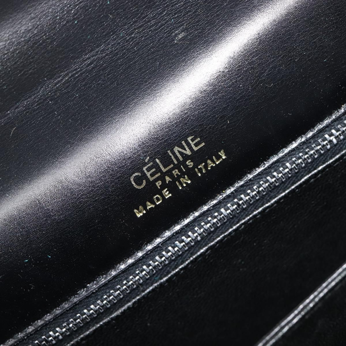Celine Horse Carriage Leather, Black, Leather, Shoulder Bag