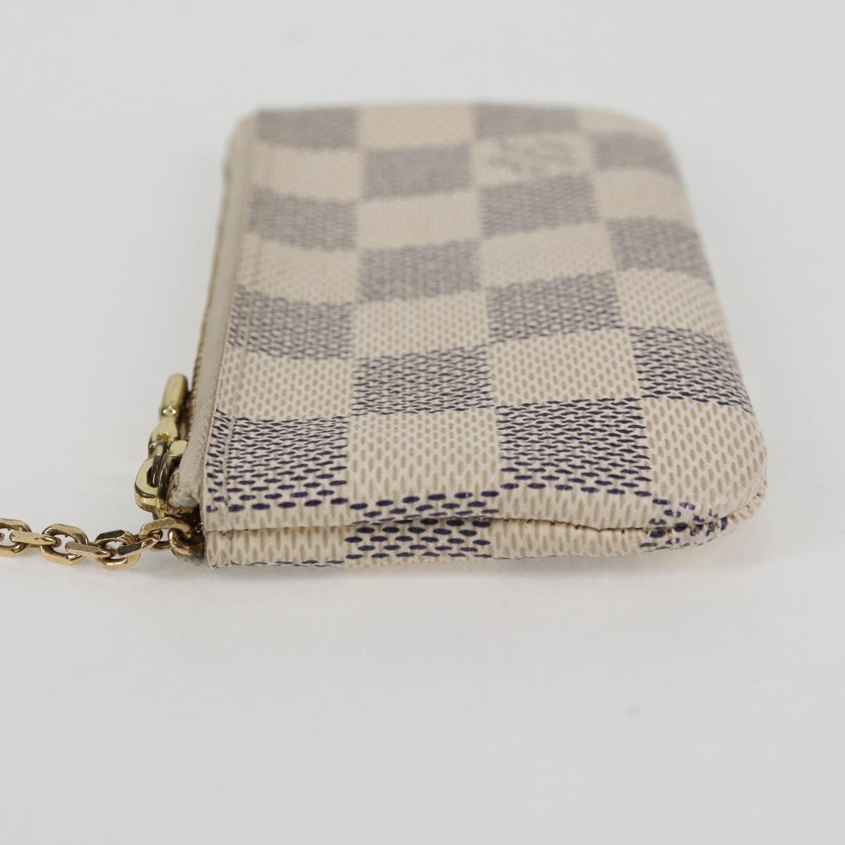 Louis Vuitton Pochette clés NM Canvas, White, Canvas, Wallet