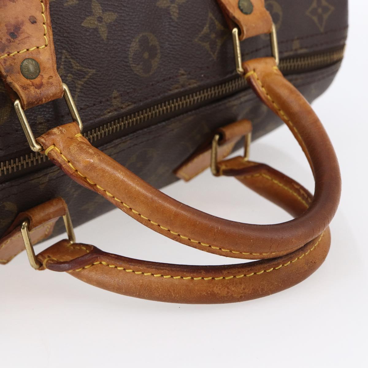 Louis Vuitton Speedy Handbag Monogram Canvas, BROWN, CANVAS, Handbag