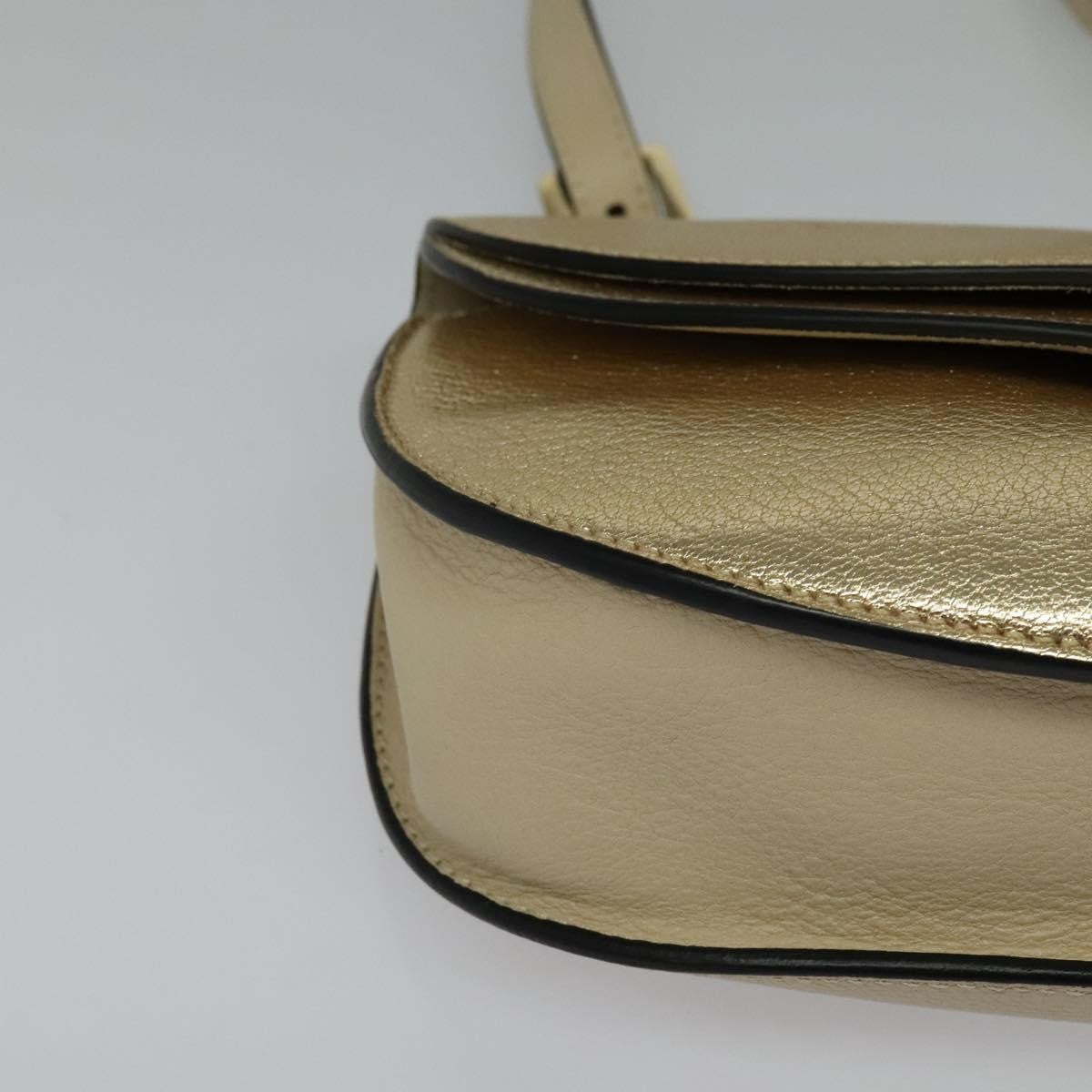 Chloe Georgia Leather, Gold, Leather, Shoulder Bag