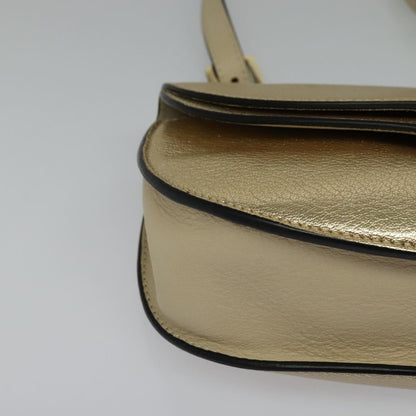 Chloe Georgia Leather, Gold, Leather, Shoulder Bag