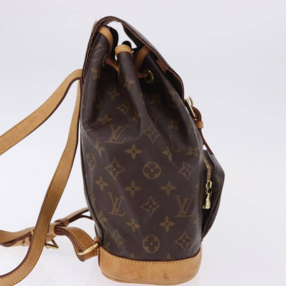 Louis Vuitton Vintage Montsouris Monogram Canvas, Brown, Canvas, Backpack