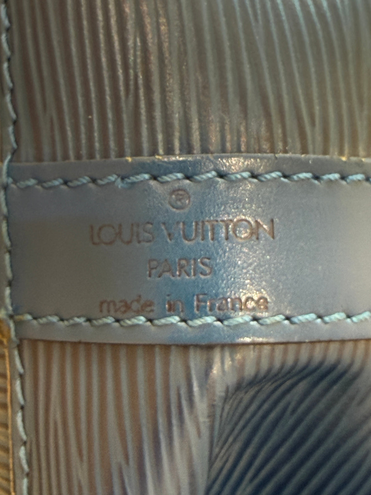 Louis Vuitton Noe Epi leather, Navy, Leather, Handbag