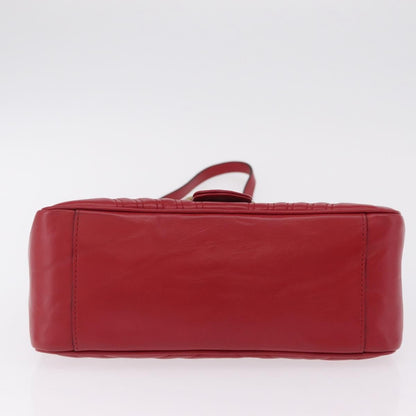 Gucci GG Marmont Top Handle Matelasse Leather, Red, Leather, Handbag
