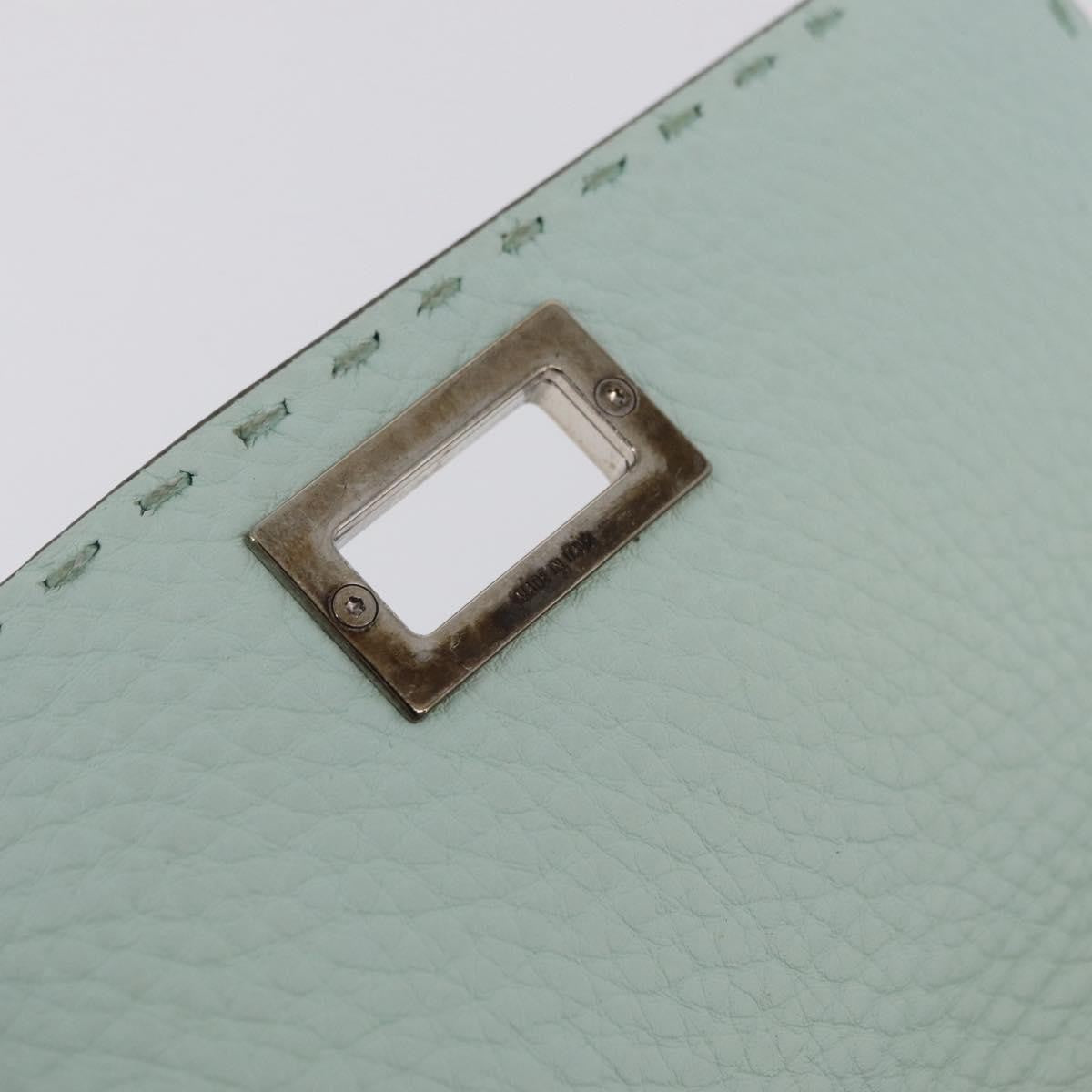 Fendi Selleria Peekaboo Leather, Green, Leather, Wallet