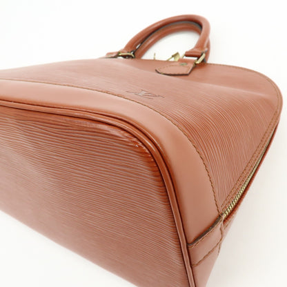 Louis Vuitton Alma Epi Leather, Brown, Leather, Handbag