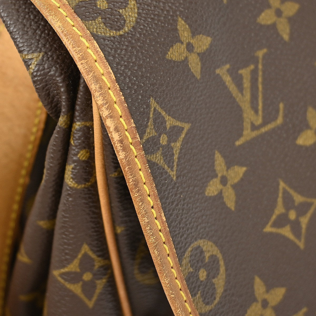 Louis Vuitton Saumur Monogram, Brown, Canvas, Shoulder Bag