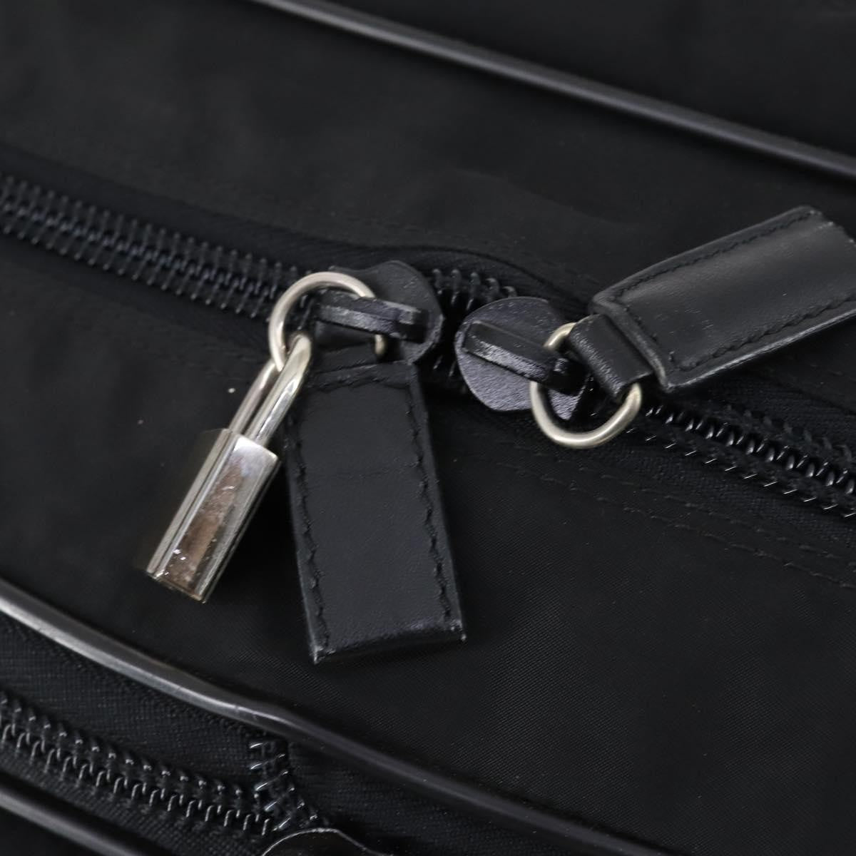 Prada Porta Computer Tessuto and Saffiano Leather, Black, Nylon, Briefcase