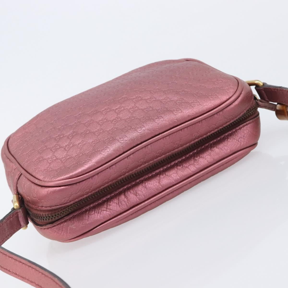 Gucci Sunshine Disco Microguccissima Leather, Pink, Leather, Crossbody Bag