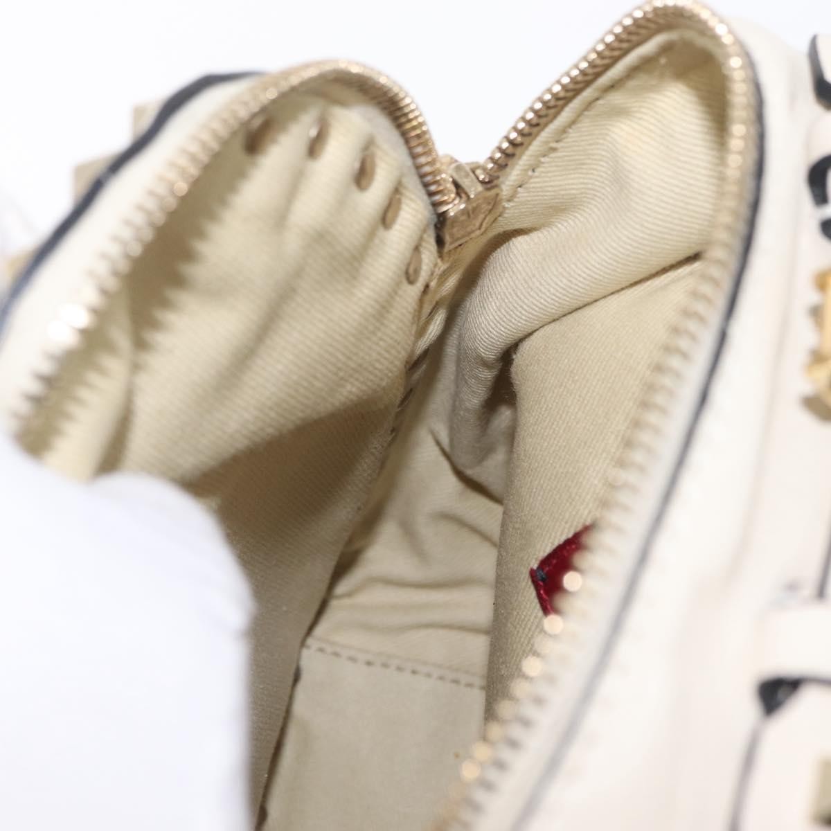 Valentino Garavani Rockstud Leather, Beige, Leather, Tote Bag