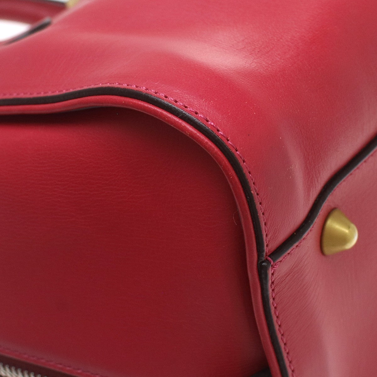 Chloe Paddington Lock Leather, Red, Leather, Handbag