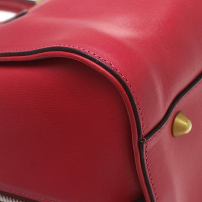 Chloe Paddington Lock Leather, Red, Leather, Handbag