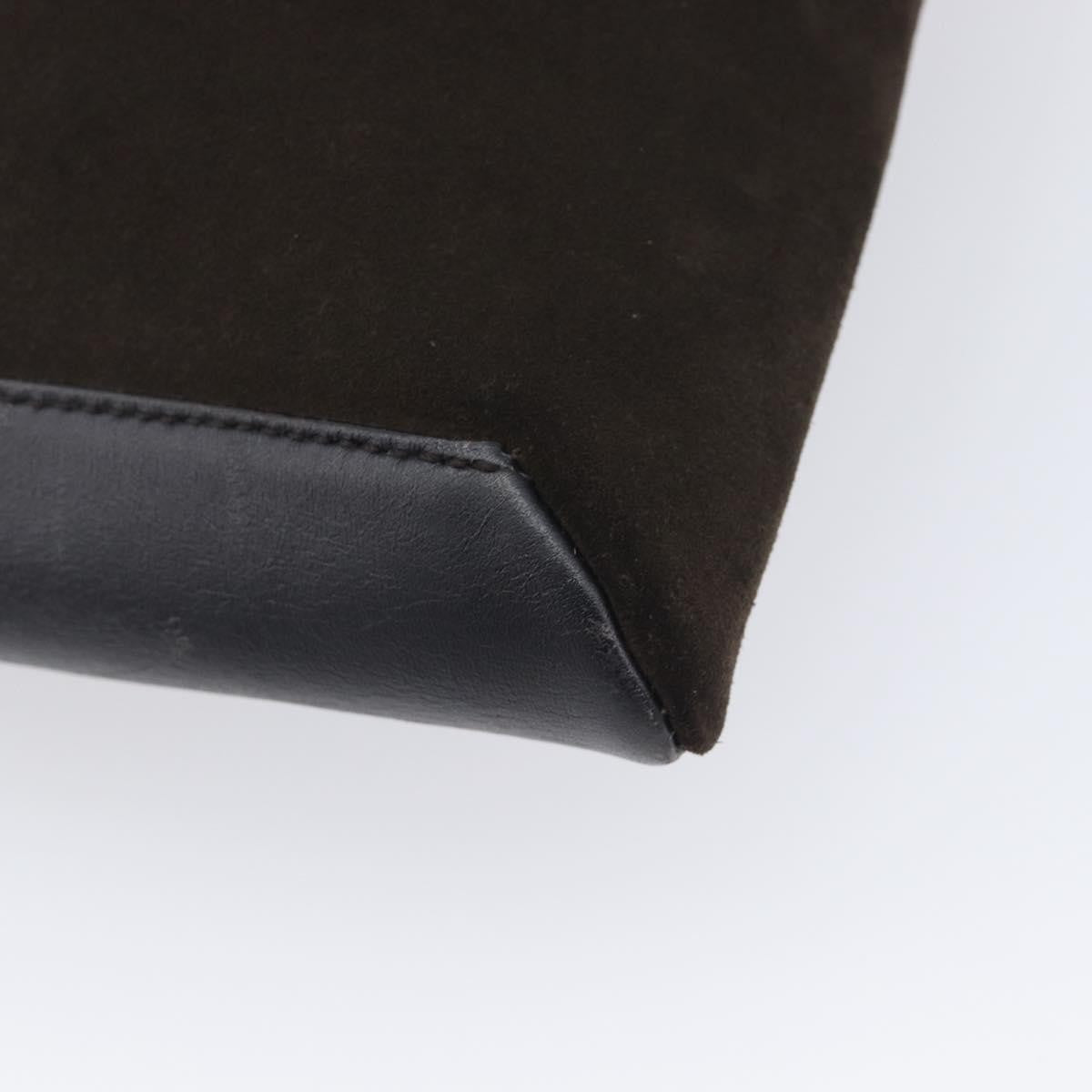Gucci Shoulder Leather, Brown, Suede, Shoulder Bag