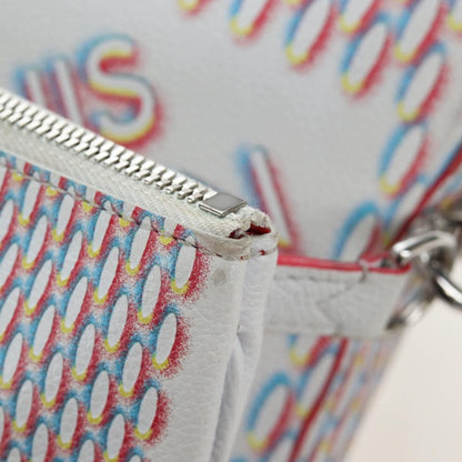 Louis Vuitton Trio Messenger Limited Edition Damier Spray Leather, White, Canvas, Handbag