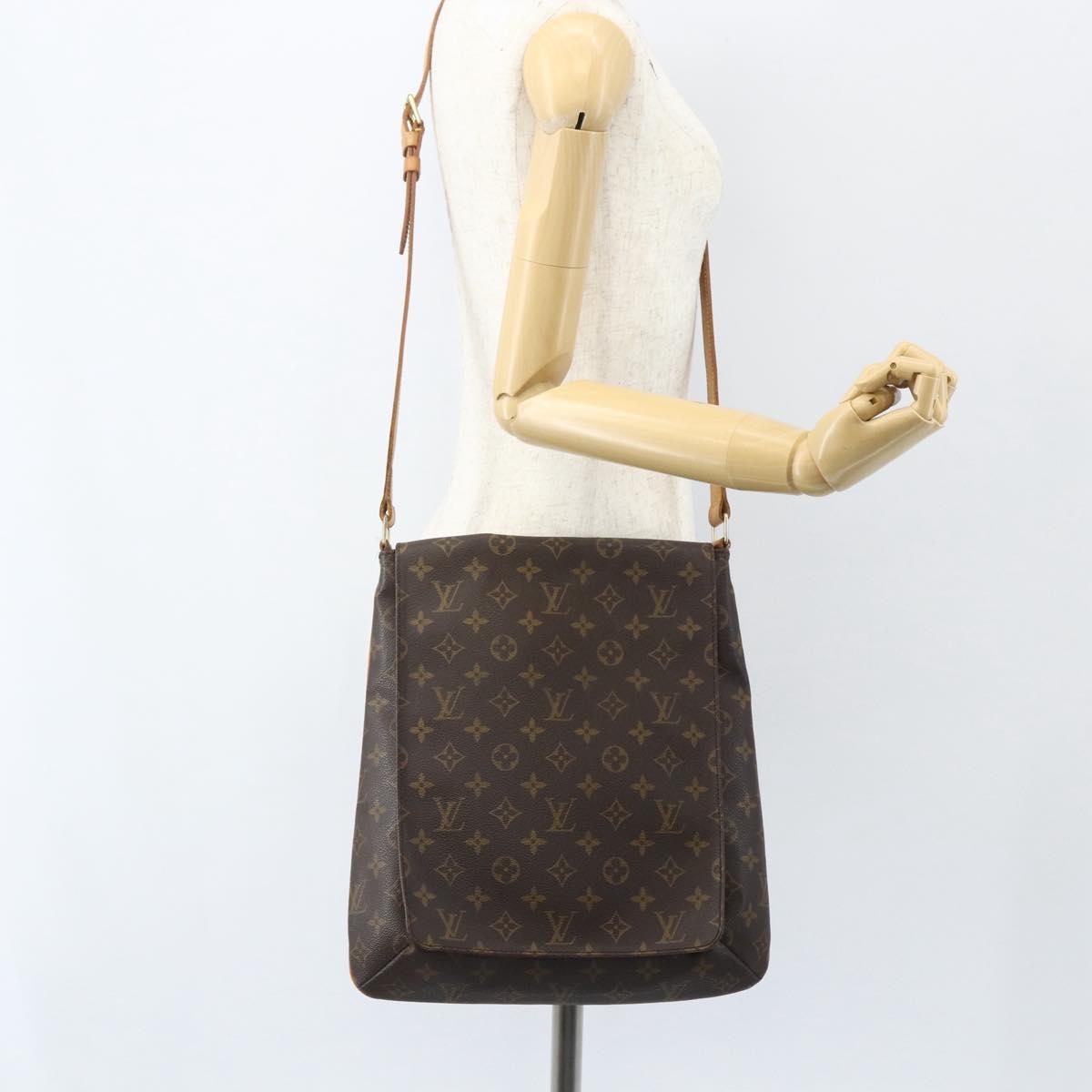 Louis Vuitton Musette Salsa Handbag Monogram Canvas, BROWN, CANVAS, Shoulder bag
