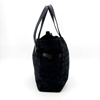 Chanel Travel Line Nylon, Black, Nylon, Tote Bag