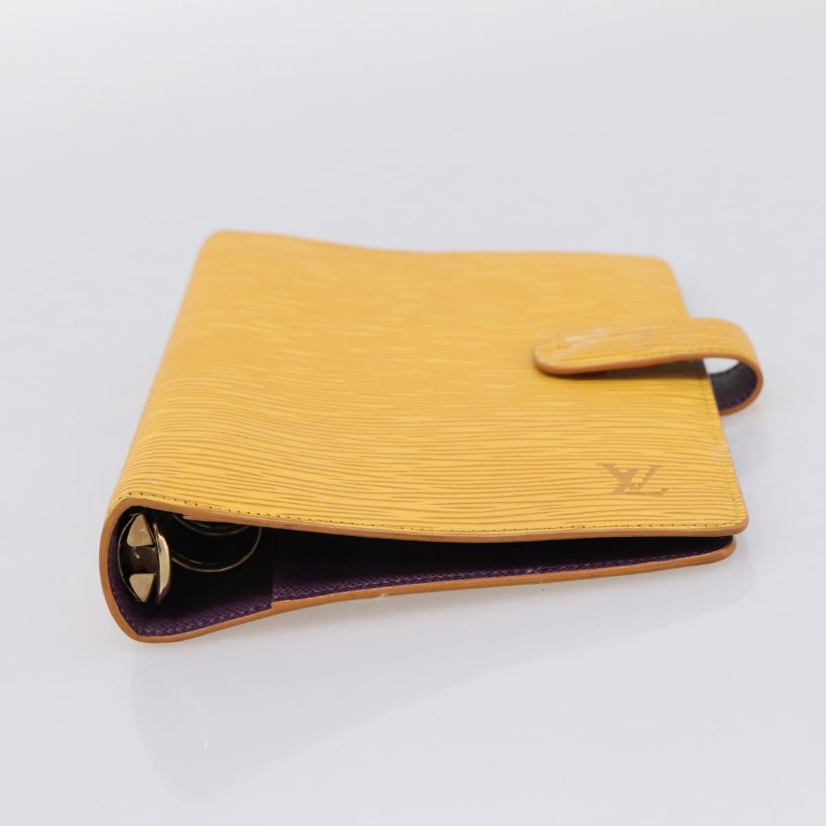 Louis Vuitton Agenda Cover Epi Leather, Yellow, Leather, Wallet