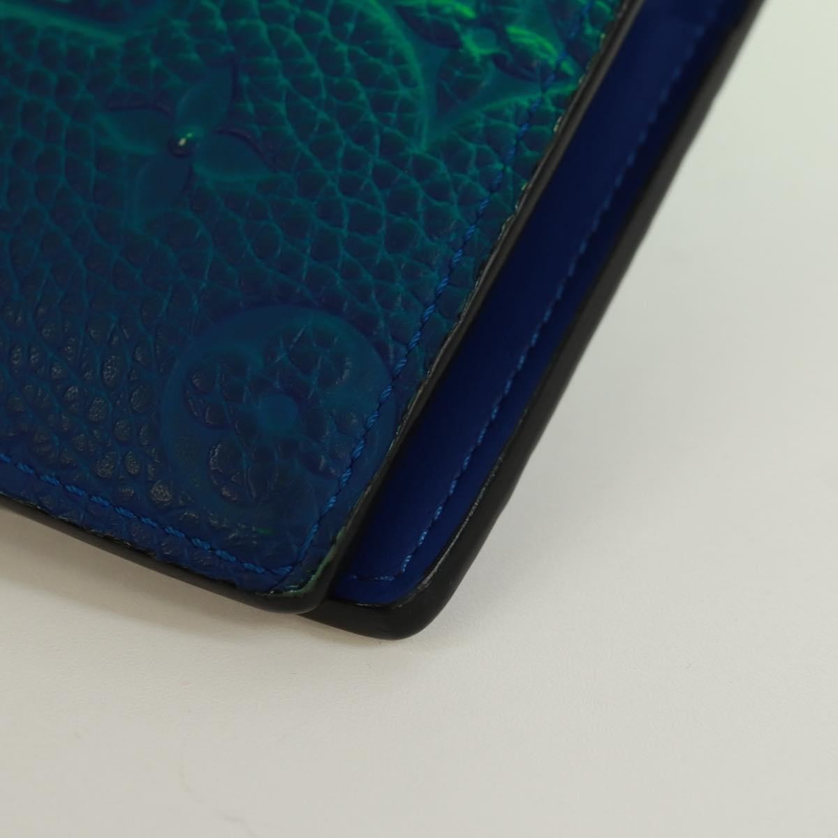Louis Vuitton Brazza Limited Edition Illusion Monogram Taurillon Leather, Green, Leather, Wallet