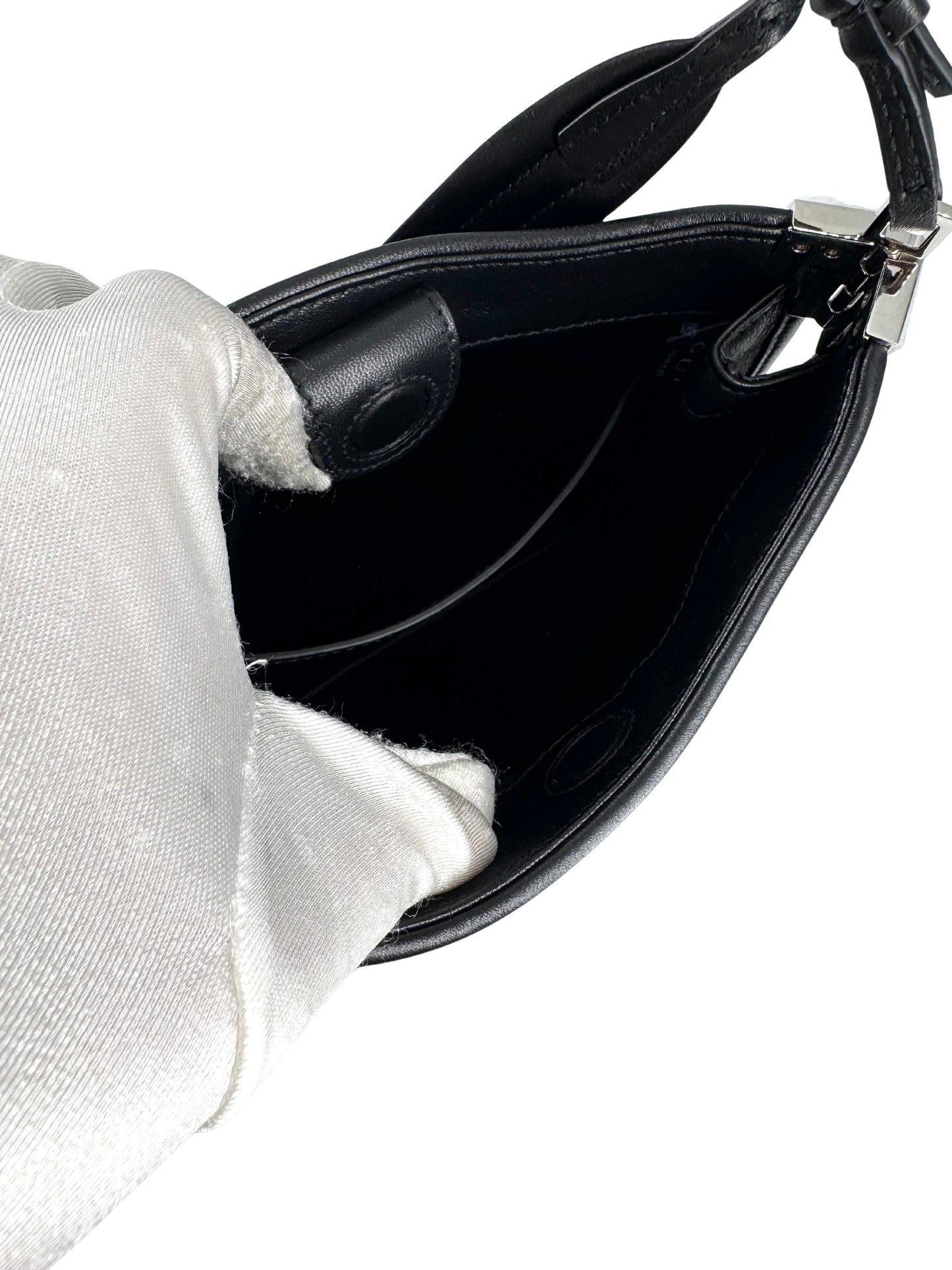 Gucci horsebit shoulder bag leather, BLACK, LEATHER, Shoulder bag