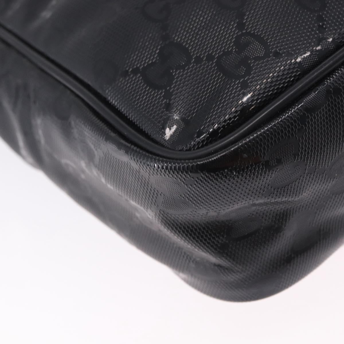 Gucci Zip GG Imprime, Black, Canvas, Shoulder Bag